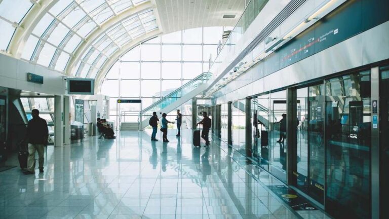 An airport terminal, illustrating how frequent business travel erodes fitness