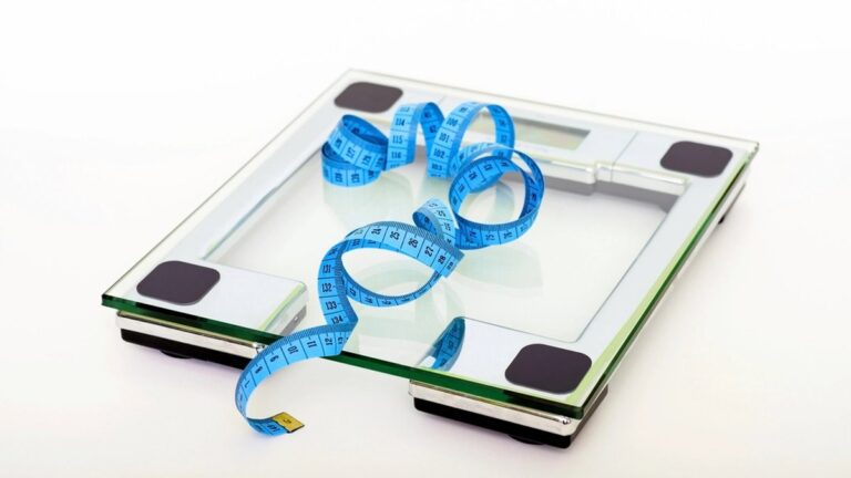 A weighing scale, illustrating India's obesity ranking versus body fat reality